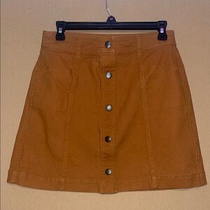 Madewell Brown Mini‎ Skirt for Casual Wear